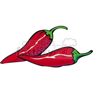 red cayenne peppers clipart. Commercial use image # 142340