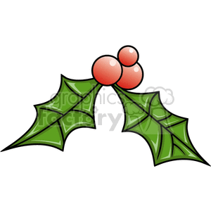 Christmas Holly Berry clipart. Commercial use image # 142859