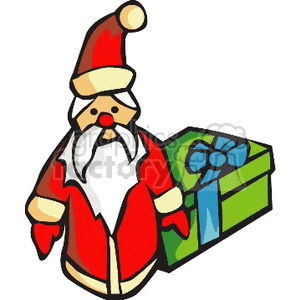   christmas xmas holidays santa claus gift gifts present presents decoration decorations  christmas--santa15.gif Clip Art Holidays Christmas 