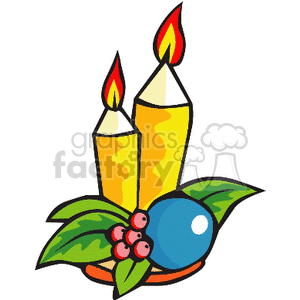 christmas-candles9 clipart. Commercial use image # 142985