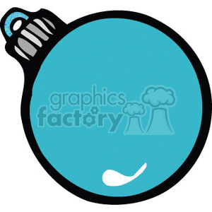 blue Christmas ornament clipart. Royalty-free image # 143746