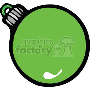 green Christmas ornament clipart. Commercial use image # 143748