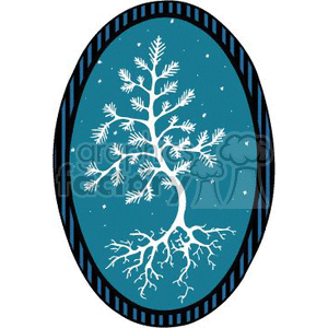Christmas xmas holidays window tree   christmas006_c Clip Art Holidays Christmas trees