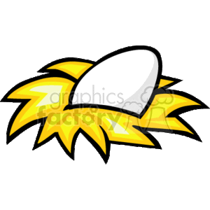 Egg in nest clipart. Royalty-free image # 144324