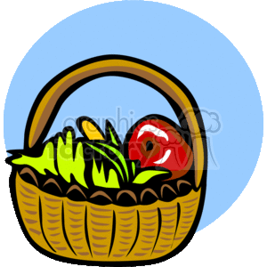 1_basket clipart. Commercial use image # 145028