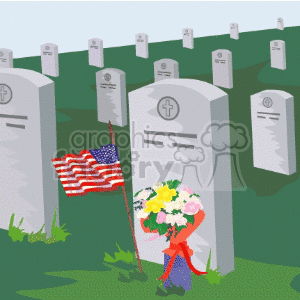   memorial day grave graves united states america american memory memories military flag flags Clip Art Holidays Memorial Day 