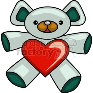   valentines day holidays love hearts heart teddy bear bears  FHH0143.gif Clip Art Holidays Valentines Day 