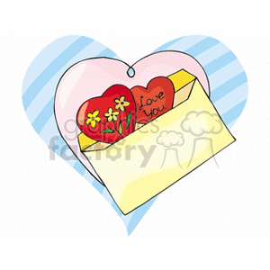   valentines day holidays love hearts heart envelope envelopes mail letters letter  lovesletter.gif Clip Art Holidays Valentines Day 