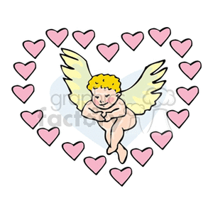   valentines day holidays love hearts heart angel angels cupid  valentinsday121.gif Clip Art Holidays Valentines Day 