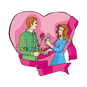 couple in love animation. Royalty-free animation # 145942