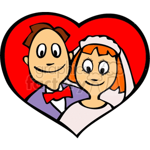 wedding weddings marriage bride groom heart hearts  couple002.gif Clip Art Holidays Weddings loving couple couples heart hearts