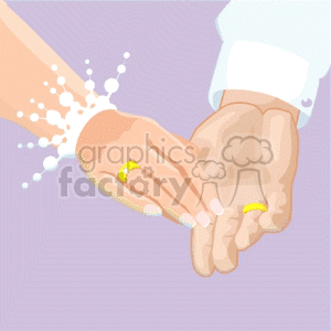 just married hands clipart. Commercial use image # 146187