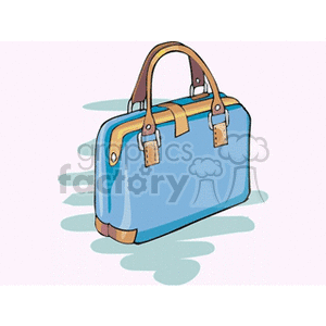 Blue Handbag clipart. Royalty-free image # 146431