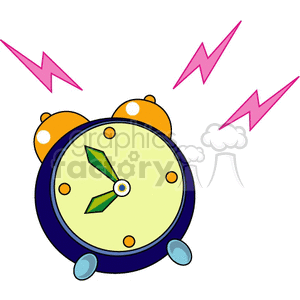 alarm clock animation. Commercial use animation # 146667