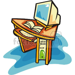 computerdesk0001 clipart. Royalty-free image # 147547