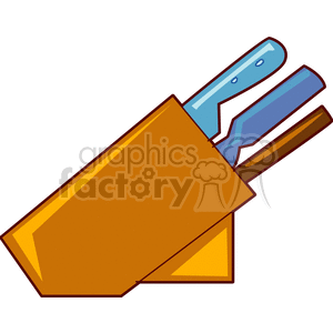 kitchen knife set clipart. Commercial use image # 147993