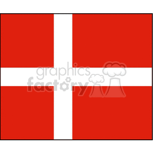 Flag of Denmark clipart. Royalty-free image # 148290