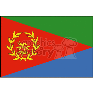 Eritrea Flag clipart. Royalty-free image # 148296