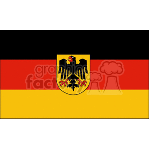 Flag of Germany clipart. Commercial use image # 148306