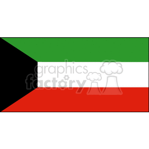 Kuwait flag clipart. Royalty-free image # 148332