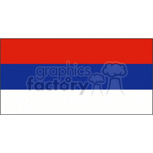 Serbia Flag clipart. Commercial use image # 148352