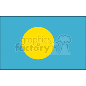Palau Flag clipart. Royalty-free image # 148368