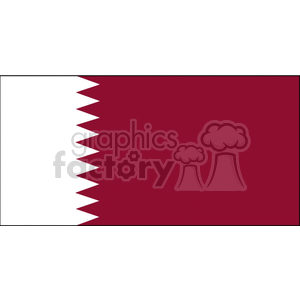 Flag Of Qatar clipart. Commercial use image # 148378
