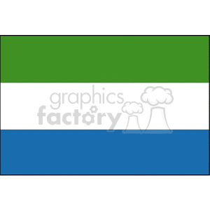 Sierra Leone Flag clipart. Commercial use image # 148390