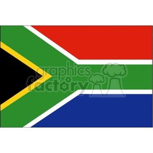 South Africa flag clipart. Commercial use image # 148396