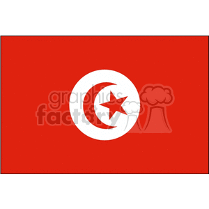 Tunisia's Flag clipart. Royalty-free icon # 148416