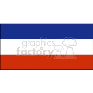 Yugoslavia Flag clipart. Commercial use image # 148434