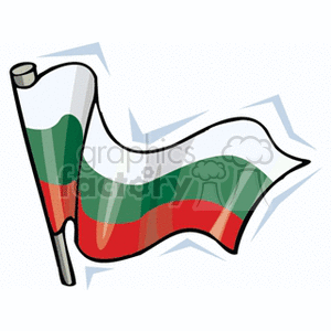 bulgarian Flag clipart. Commercial use image # 148513