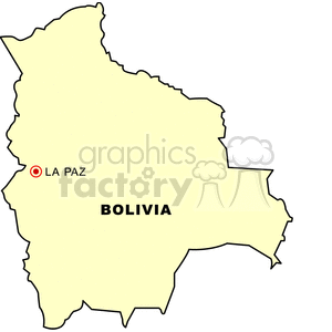 mapbolivia clipart. Commercial use image # 148924