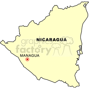 mapnicaragua clipart. Royalty-free image # 149061