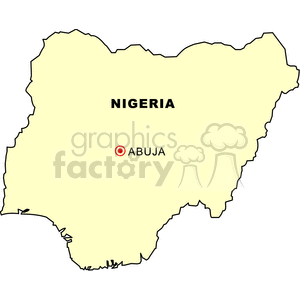   map maps nigeria  mapnigeria.gif Clip Art International Maps 