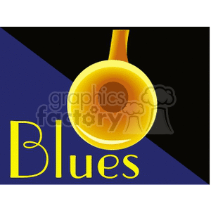 blues image with a saxophone clipart.