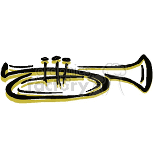 trumpet clipart. Royalty-free image # 150366