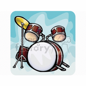 drumset clipart. Commercial use image # 150489
