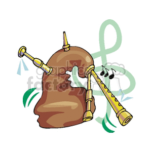 bagpipes  clipart. Royalty-free image # 150703