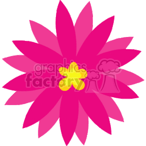 pink flower clipart. Royalty-free image # 150871
