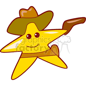 cowboy star clipart. Commercial use image # 151008