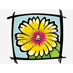 yellowflower clipart. Commercial use image # 151607