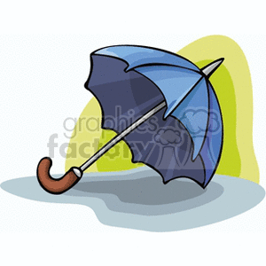 blue umbrella animation. Royalty-free animation # 152751