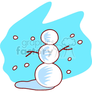   winter seasons snow snowing snowman  snowman800.gif Clip Art Nature Seasons Winter 