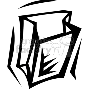 Paper bag clipart. Commercial use image # 153449