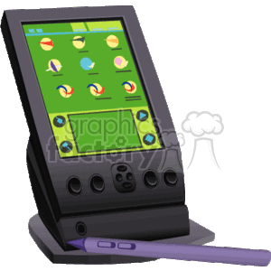   palm pocket pc computer computers   Credit Card Machine object_pocket_computer002.gif Clip Art Other 