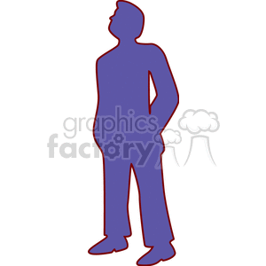   salesman man guy business suits silhouette silhouettes  businessman321.gif Clip Art People 
