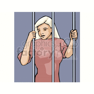   inmate inmates prison jail cell cells prisoner women lady woman people  convictwoman.gif Clip Art People 
