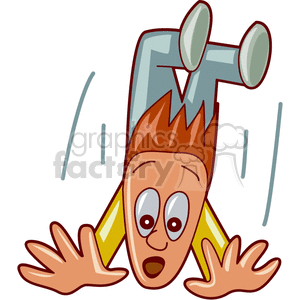 guy falling  clipart. Commercial use image # 154205