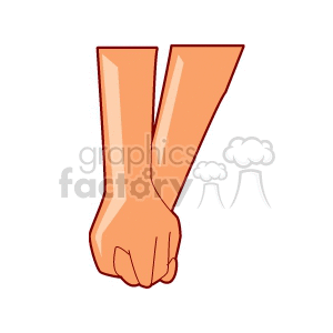 Two Hands Clasp Together clipart. Commercial use image # 154248